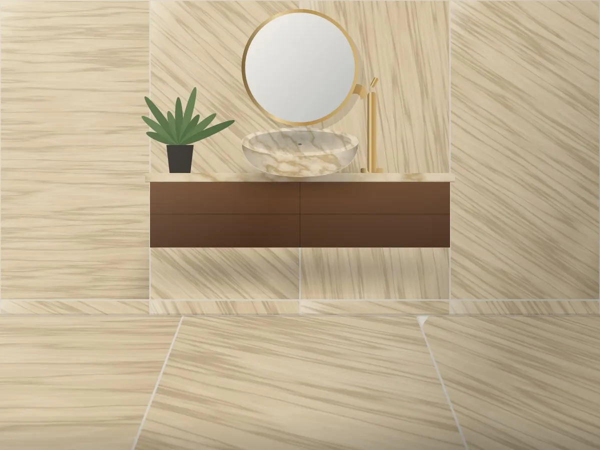 Travertine-Look Porcelain